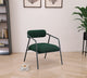 Carly Boucle Fabric Accent Chair, Green