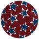 Incredible Softness, Microfiber High-Low Lola Shag LL-06 Red Navy Area Rug