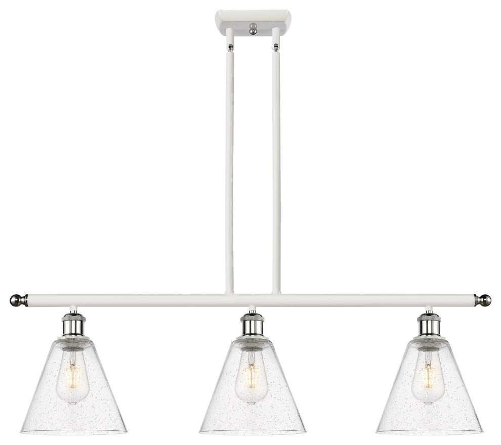Innovations 516-3I-WPC-GBC-84 3 Light Island Light, White, Polished Chrome