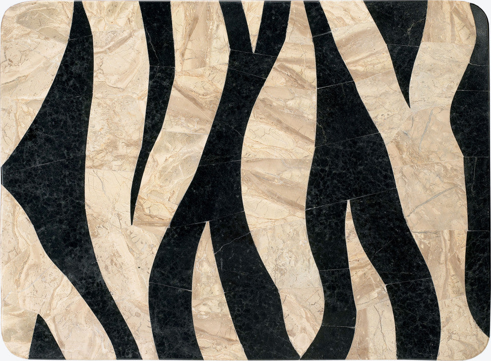 Zebra Accent Table - Multi-Color