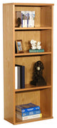 Real Wood Oak Veneer Bookcase, 62", Natural, 75 Lb
