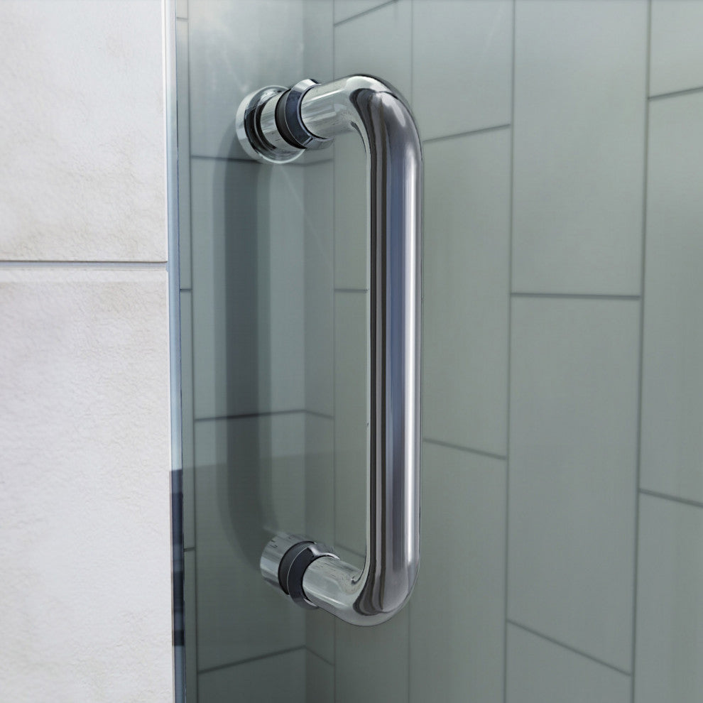 DreamLine Flex 28-32"Wx72"H Semi-Frameless Pivot Shower Door, Brushed Nickel