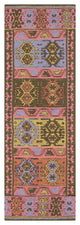 Surya Sajal SAJ-1074 8'x10' Rug, Pale Pink/Dark Green/Camel/Lime/Denim/Black