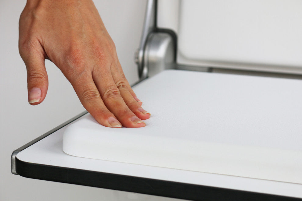 Shower Seat Foam Cushion, Waterproof and Slip-Resistant, Easy to Clean, White