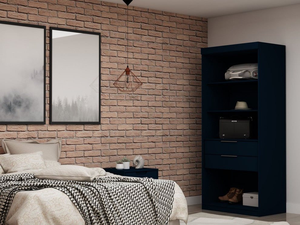 Mulberry Open 1 Sectional Closet, Tatiana Midnight Blue