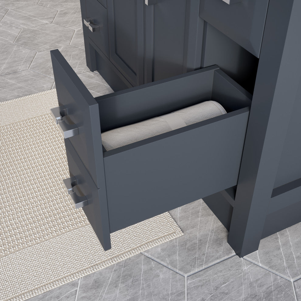 Calais 42" Bathroom Vanity, Pepper Gray