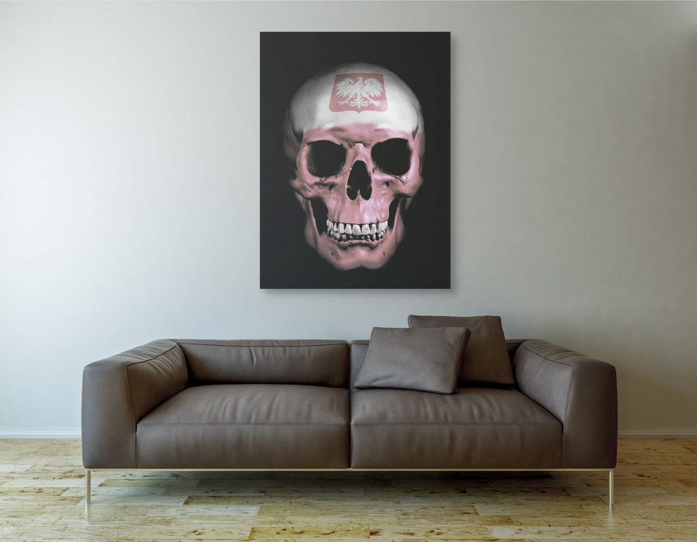 Cortesi Home "Polish Skull" by Nicklas Gustafsson, Giclee Canvas Art, 40"x54"