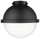 Innovations HFS-82-BK Hampden 8" Clear Glass