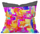Holly Sharpe Colorful Chaos 1 Outdoor Throw Pillow