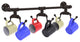 Pipeline Wall Mounted 6 Coffee Mug Rack, Oil Rubbed Bronze