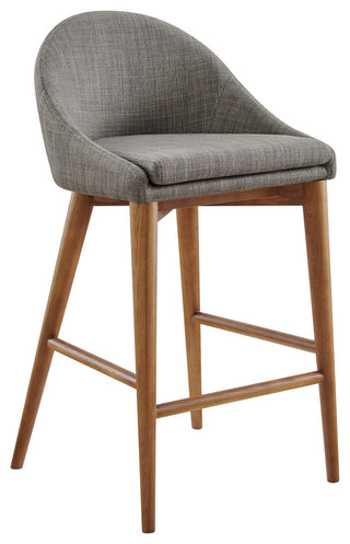 Baruch Counter Stool, Dark Gray/Walnut