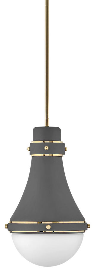 Hinkley Lighting 39057 Oliver 1 Light 9"W Mini Pendant - Dark Matte Grey