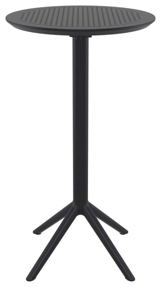 Sky Round Folding Bar Table 24" Black