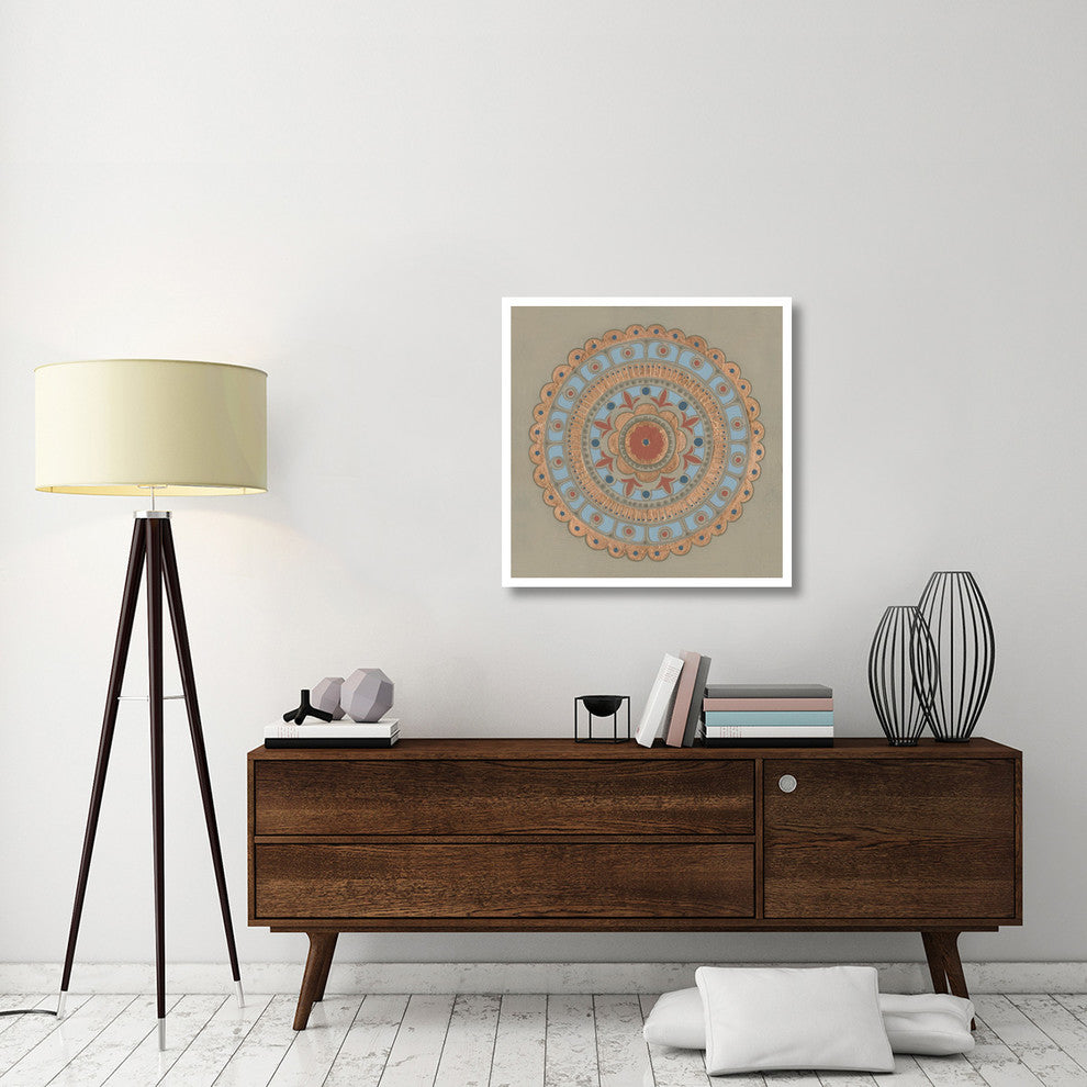 "Copper Mandala II" Digital Paper Print by Kathrine Lovell, 32"x32"