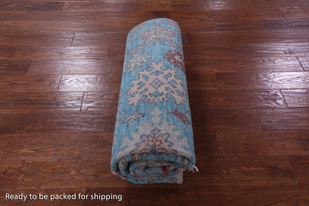 5' 3" X 8' 1" Turkish Oushak Handmade Wool Rug - Q13429