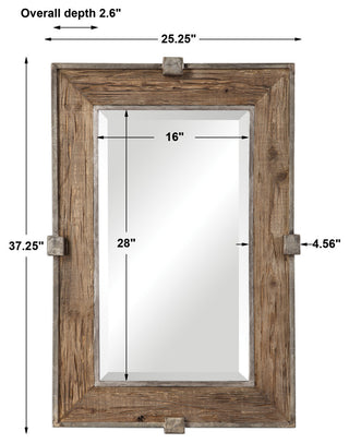 Uttermost Siringo Weathered Wood Mirror