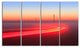 Barcelona Street Traffic Trail, Extra Large Canvas Print, 48"x28", 4 Panels