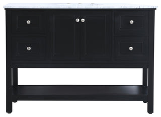 Matilda 48" Single Bathroom Vanity Set, Black