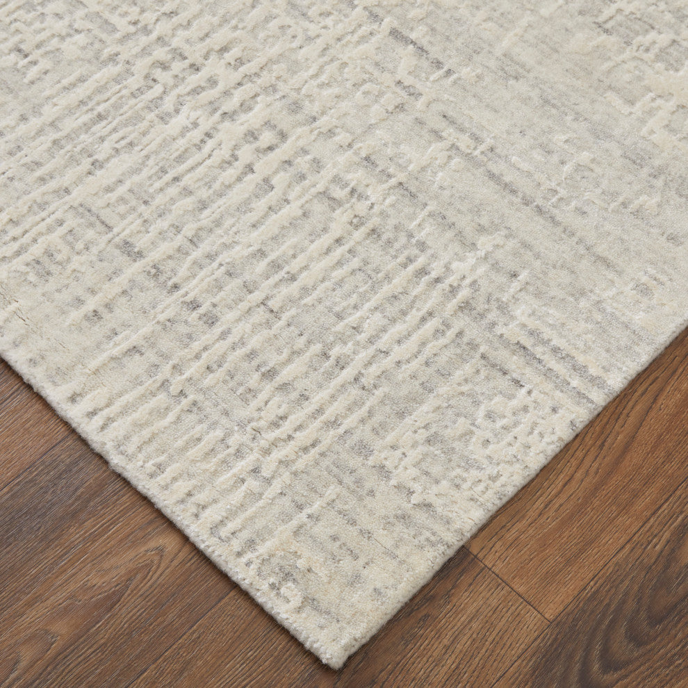 Kinton Modern Abstract, Ivory, 12'x15' Area Rug