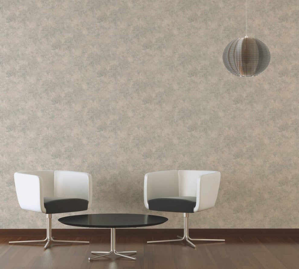 Structures Textured Wallpaper, Abstract Pattern, Beige Orange, Sample