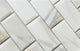 2 X 4 Calacatta Gold Marble Polished & Beveled Brick Mosaic Tile