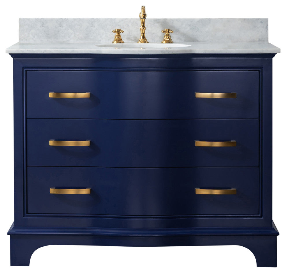 Monroe 42" Bathroom Vanity, Navy Blue