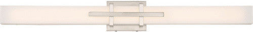 Nuvo Grill 3-Light Triple LED Wall Sconce Light Fixture, Polished Nickel
