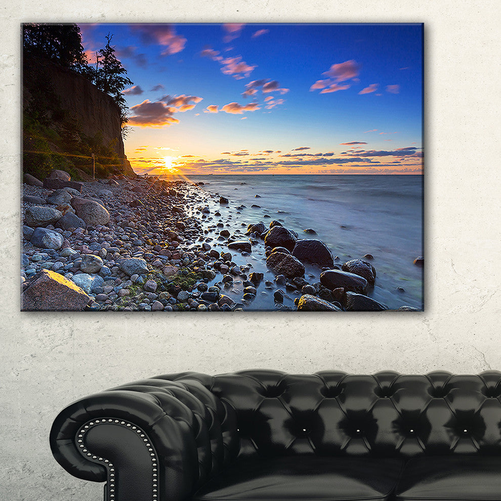 "Baltic Sea and Orlowo Cliff at Sunrise" Wall Artwork
