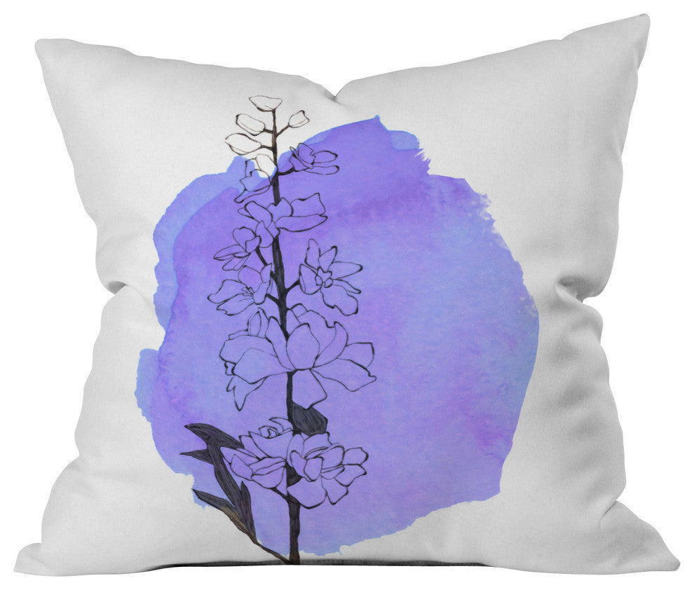 Deny Designs Morgan Kendall Delphinium Outdoor Throw Pillow