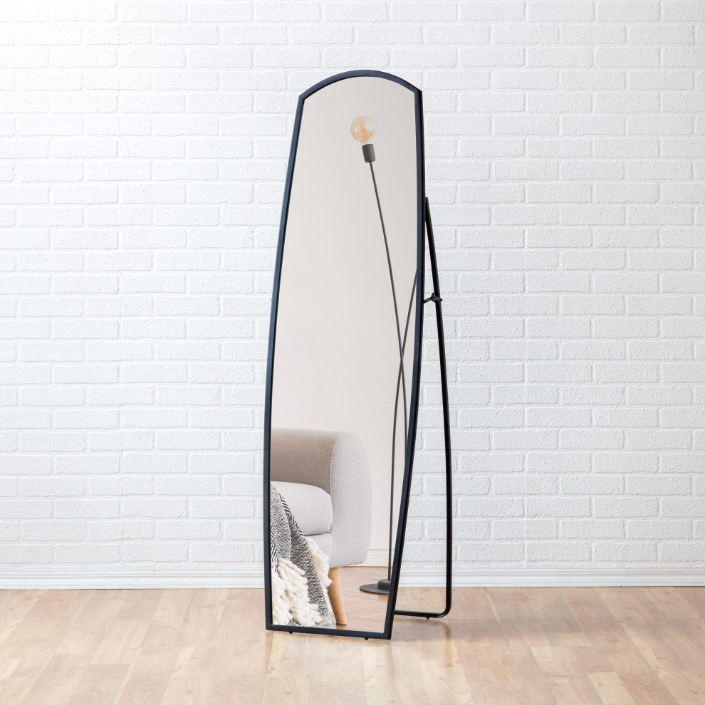 Derby Metal Full Length Mirror, Black