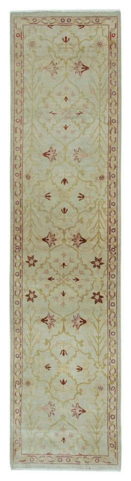 Rug N Carpet - Hand-Knotted Oriental 2' 7" x 10' 9" Runner Oushak Area Rug