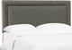 Ana Upholsterd Border Headboard, Zuma Charcoal, Twin