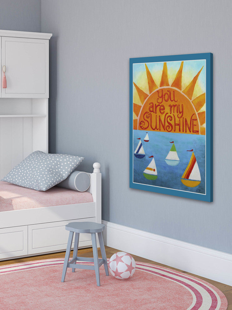 Marmont Hill, "Sunshine Sailboats" by Nicola Joyner on Wrapped Canvas, 24x36