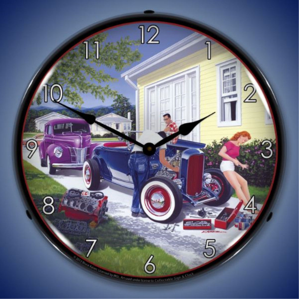 MGL1209406 Shade Tree Mechanic Clock
