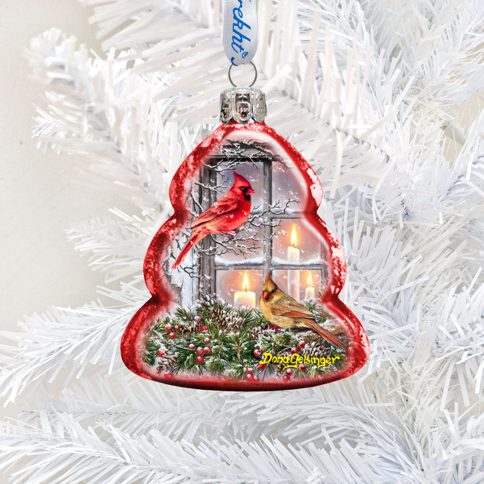 Together for Christmas Mercury Glass Ornament