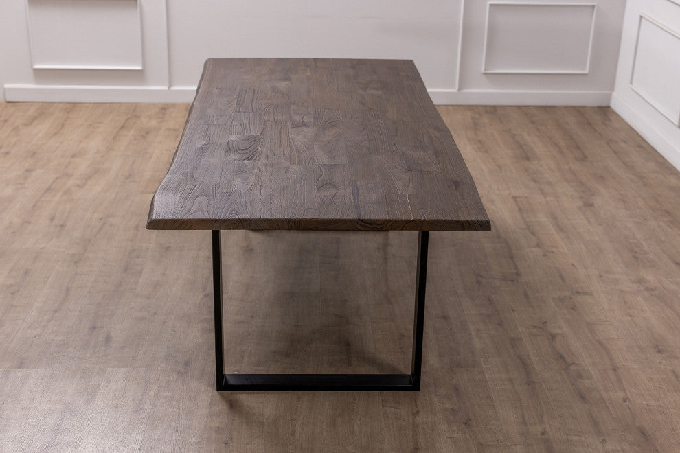 Handcrafted Nana Teak Solid Hardwood Dining Table, Cocoa, 60x38