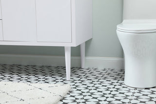 Home Living 22" Midcentury Modern White-Light Bathroom Vanity