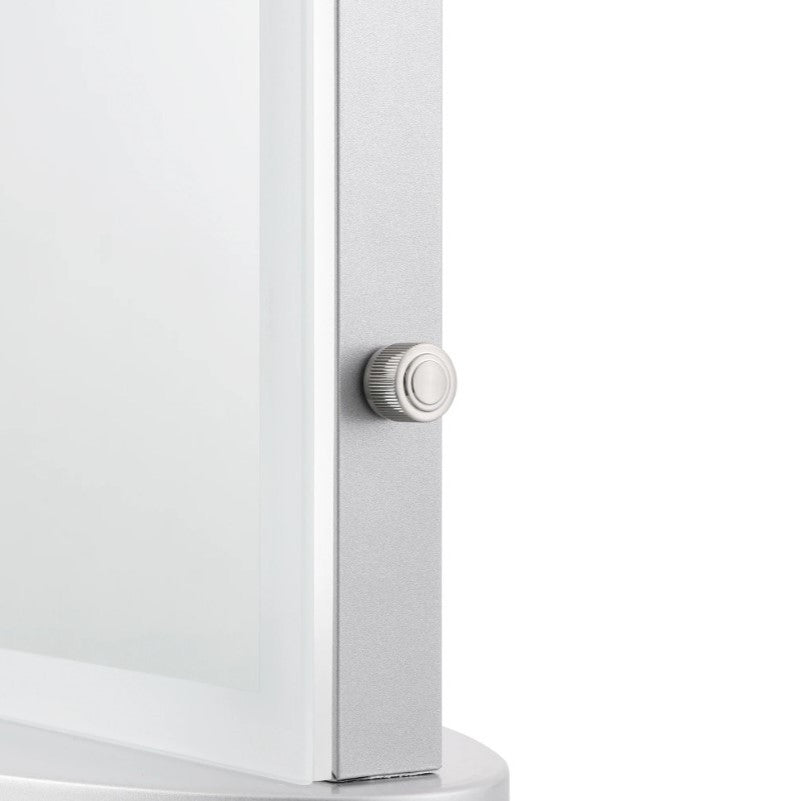Duchess Pro Vanity Mirror With LED Strip Light, Silver