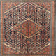 Ahgly Company Indoor Square Traditional Area Rugs, 8' Square