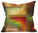 Madart Inc Maze Of Colors Outdoor Throw Pillow