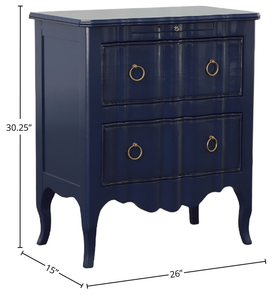 Frisco 26" 4-Drawer Storage Chest, Mahogany