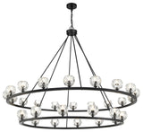 Aragon LED Chandelier, Matte Black