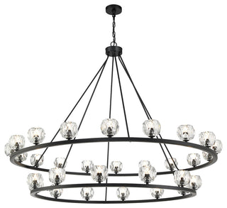 Aragon LED Chandelier, Matte Black