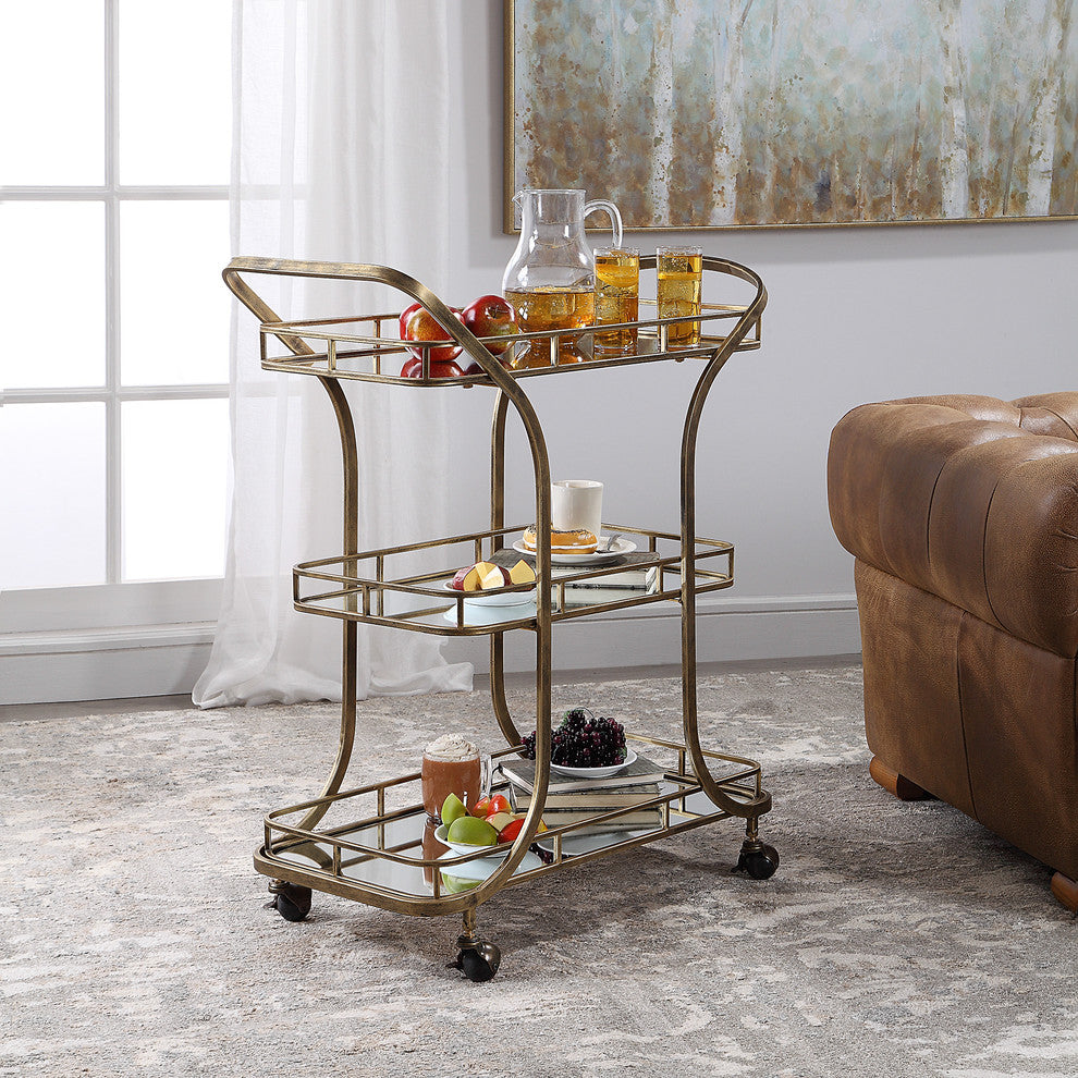 Lifestyle context — cart shown in a room setting with surrounding furniture.