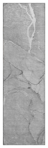 Premium Machine Washable Mayfield AMF510 Gray 2'3" x 7'6" Runner Rug