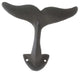 Cast Iron Decorative Whale Hook 5'', Decorative Wall Hook, Cast Iron Hook