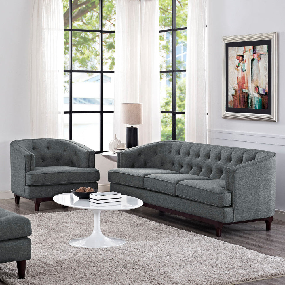 Gray Coast Living Room Set Set of 2