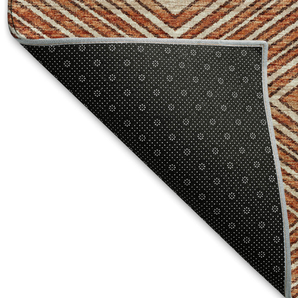 Addison Premium Washable Mayfield AMF107 Red 3' x 5' Rug