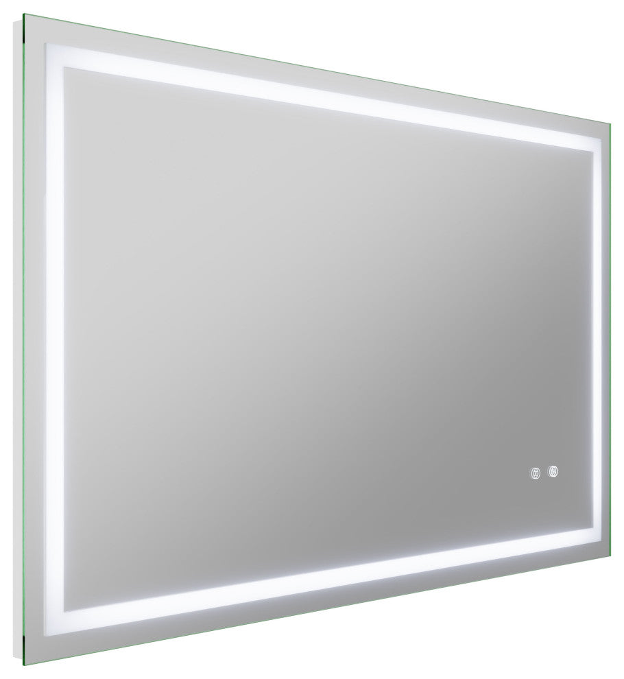 ANZZI 30" x 48" Frameless LED Front/Back Light Bathroom Mirror WithDefogger