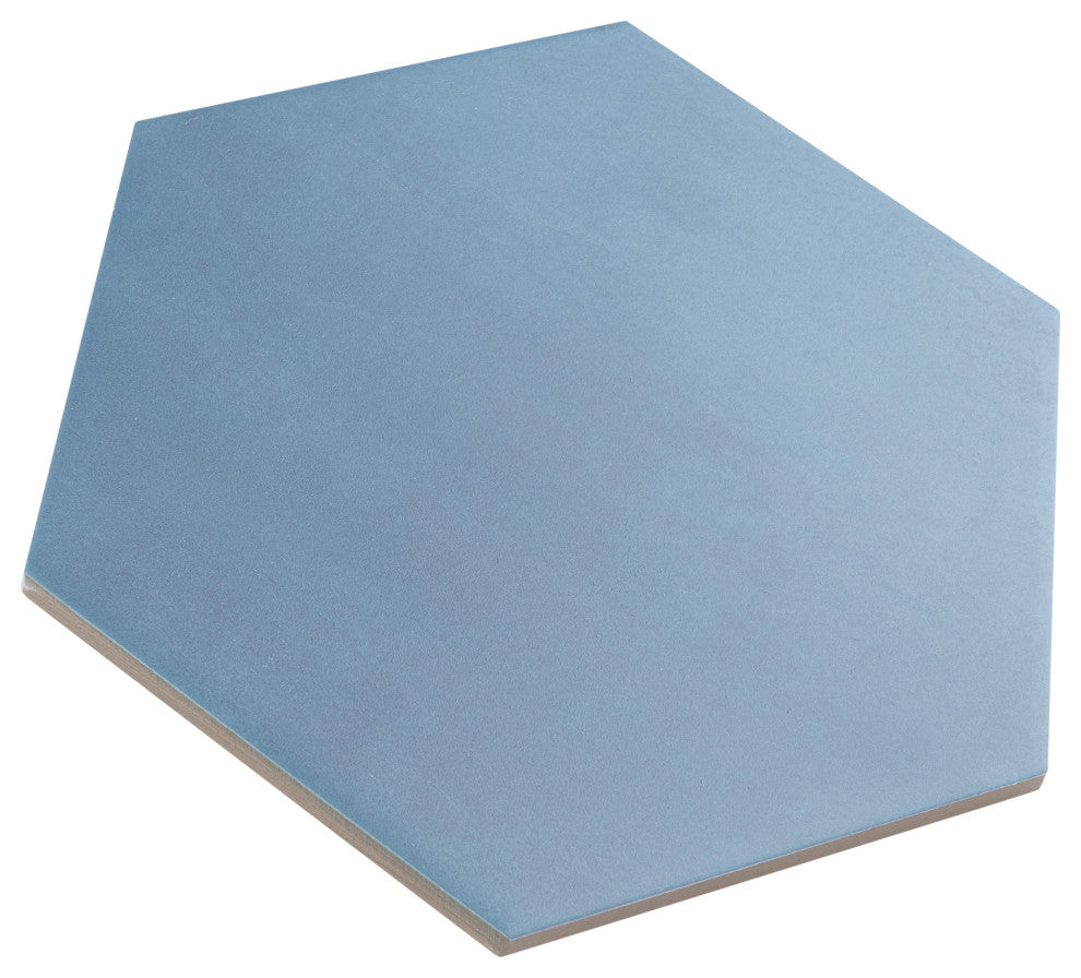 Horizon Hex Azul Porcelain Floor and Wall Tile
